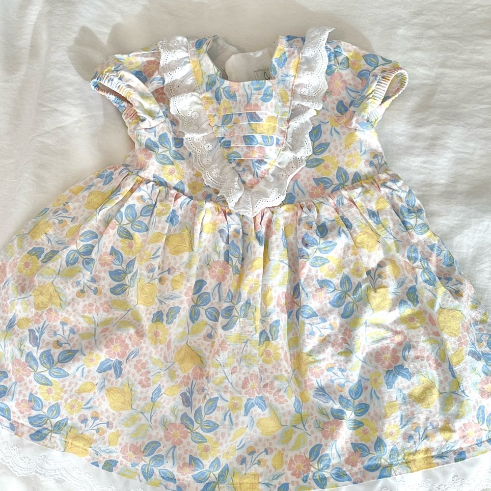 Joie Party Dress with Matching Hat 24 Mos